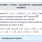 Matemática ITA 2020: Questão 51 — 1ª Fase