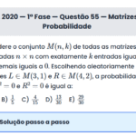 Matemática ITA 2020: Questão 55 — 1ª Fase