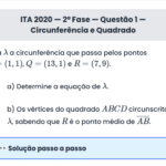 Matemática ITA 2020: Questão 1 — 2ª Fase