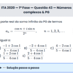 Matemática ITA 2020: Questão 43 — 1ª Fase