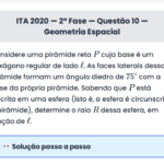 Matemática ITA 2020: Questão 10 — 2ª Fase