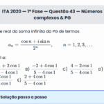 Matemática ITA 2020: Questão 44 — 1ª Fase