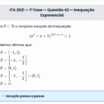 Matemática ITA 2021: Questão 42 — 1ª Fase