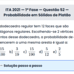 Matemática ITA 2021: Questão 52 — 1ª Fase