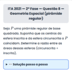 Matemática ITA 2021: Questão 8 — 2ª Fase