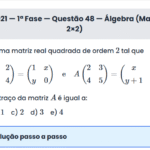 Matemática ITA 2021: Questão 48 — 1ª Fase