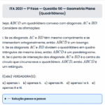 Matemática ITA 2021: Questão 50 — 1ª Fase