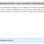 Matemática ITA 2022: Questão 42 — 1ª Fase