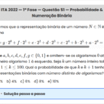 Matemática ITA 2022: Questão 51 — 1ª Fase