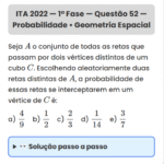 Matemática ITA 2022: Questão 52 — 1ª Fase