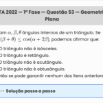 Matemática ITA 2022: Questão 53 — 1ª Fase