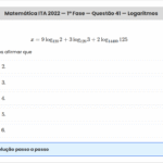 Matemática ITA 2022: Questão 41 — 1ª Fase