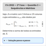 Matemática ITA 2022: Questão 3 — 2ª Fase