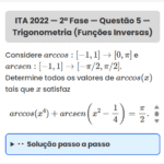 Matemática ITA 2022: Questão 5 — 2ª Fase