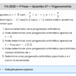 Matemática ITA 2022: Questão 47 — 1ª Fase