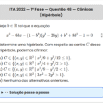 Matemática ITA 2022: Questão 48 — 1ª Fase