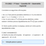 Matemática ITA 2022: Questão 50 — 1ª Fase