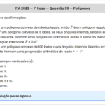 Matemática ITA 2023: Questão 39 — 1ª Fase