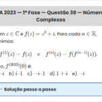 Matemática ITA 2023: Questão 38 — 1ª Fase