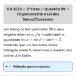 Matemática ITA 2023: Questão 9 — 2ª Fase