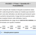 Matemática ITA 2023: Questão 45 — 1ª Fase
