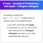 Matemática ITA 2025: Questão 7 — 2ª Fase