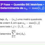 Matemática ITA 2025: Questão 8 — 2ª Fase