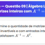 Matemática ITA 2025: Questão 9 — 2ª Fase