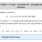Matemática ITA 2024: Questão 40 — 1ª Fase