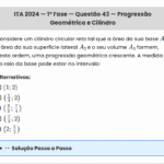 Matemática ITA 2024: Questão 43 — 1ª Fase