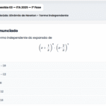 Matemática ITA 2025: Questão 03 — 1ª Fase