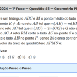 Matemática ITA 2024: Questão 45 — 1ª Fase