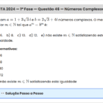 Matemática ITA 2024: Questão 46 — 1ª Fase