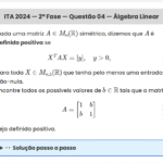 Matemática ITA 2024: Questão 4 — 2ª Fase