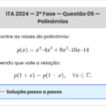 Matemática ITA 2024: Questão 5 — 2ª Fase