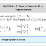 Matemática ITA 2024: Questão 10 — 2ª Fase