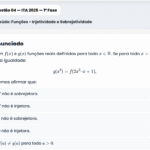 Matemática ITA 2025: Questão 04 — 1ª Fase