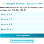 Exercício Geometria Analítica