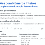Operações com Números Inteiros