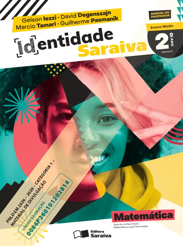 Capa — Identidade Saraiva Matemática, Volume 2 — PNLD 2026