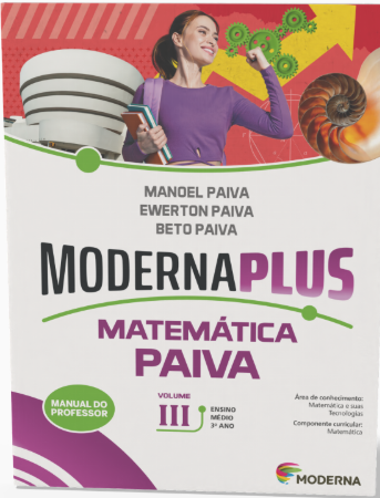 Capa — Moderna PLUS Matemática, Volume 3 — PNLD 2026