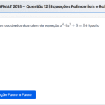 PROFMAT 2018 – Questão 12