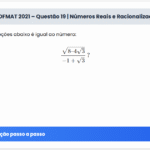PROFMAT 2021 – Questão 19 