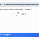 PROFMAT 2021 – Questão 25 