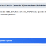 PROFMAT 2022 – Questão 11