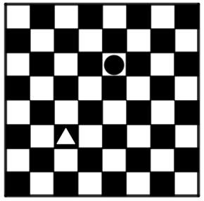 Tabuleiro 8x8 com peças