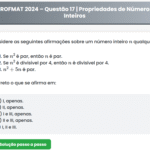 PROFMAT 2024 – Questão 17