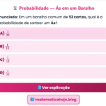 Exercício Probabilidade