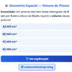 Exercício Geometria Espacial