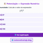 Exercício Potenciação 